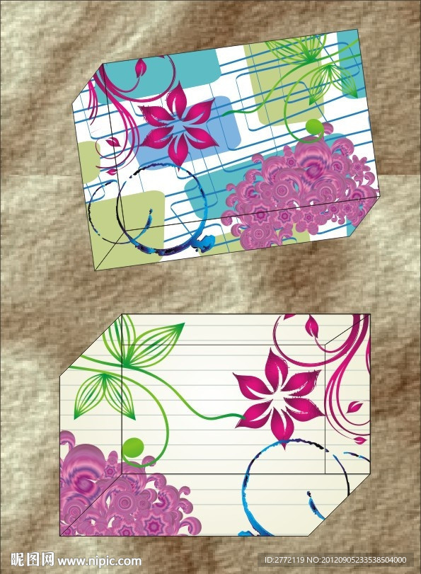 飞花绿草 包装盒