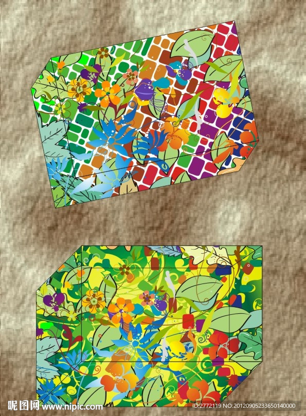 绿叶布衣 鞋盒设计