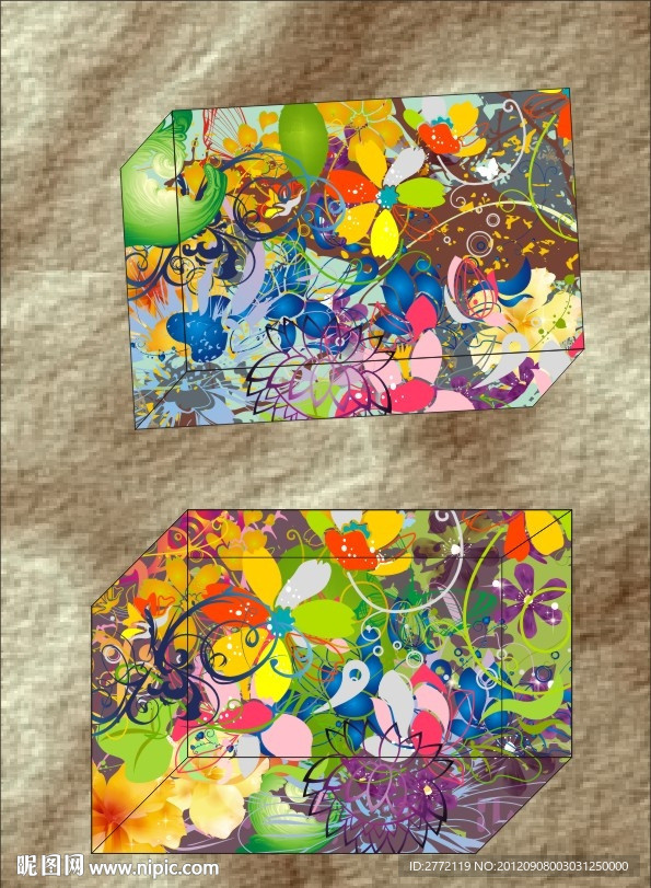 紫红百花艳 包装盒