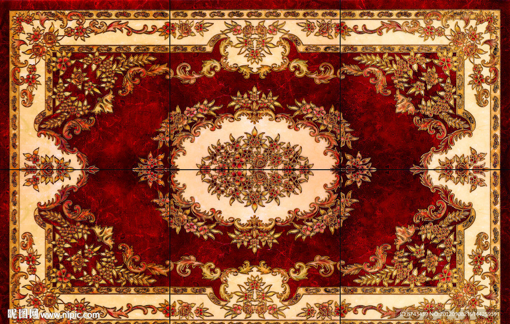 抛晶砖拼花图片