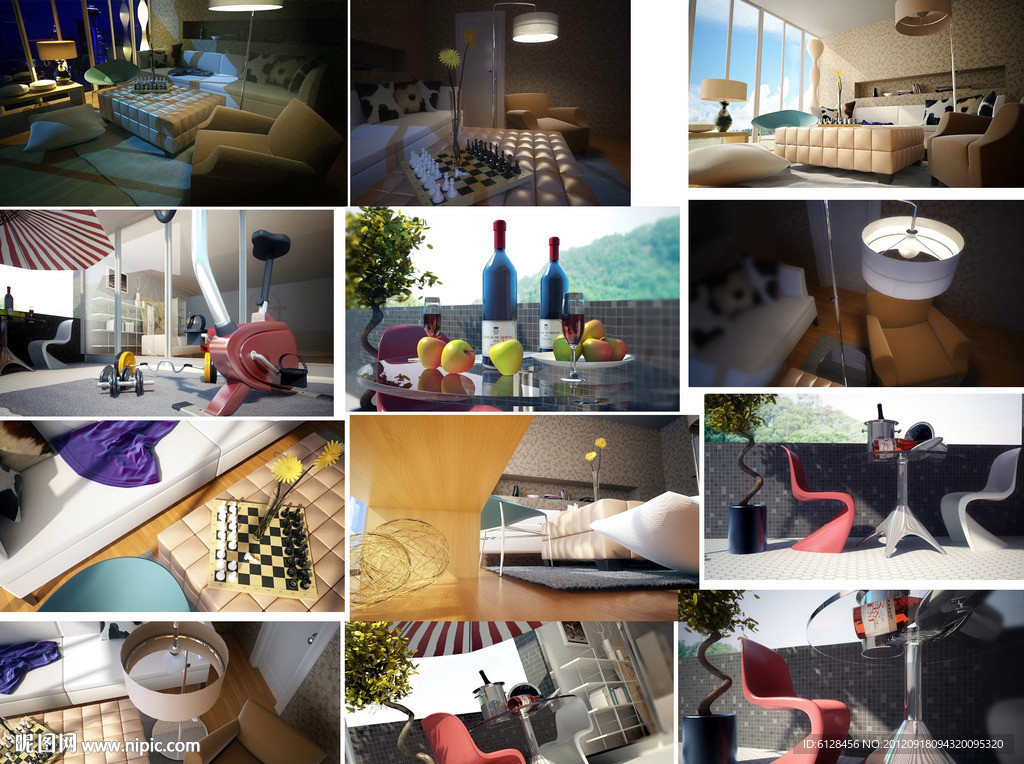 超写实经典室内外全套场景模型源文件