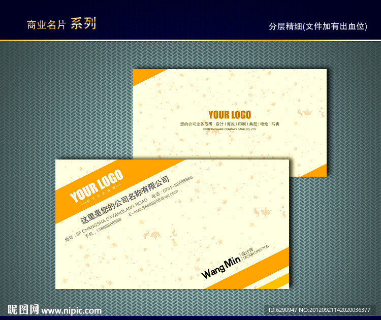 时尚名片 个性名片 简约名片