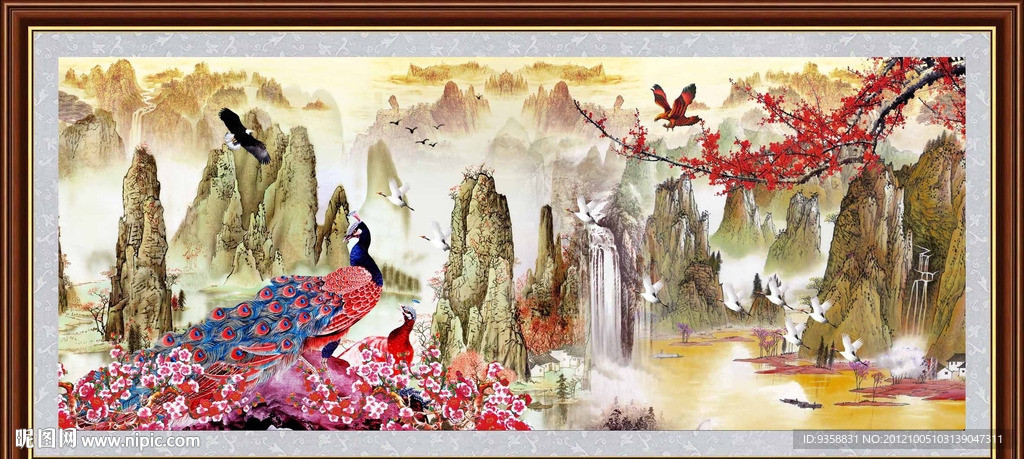 国画 山水风景