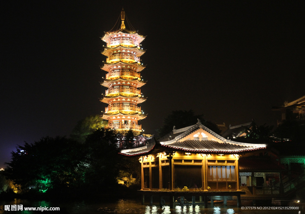 木龙湖夜景