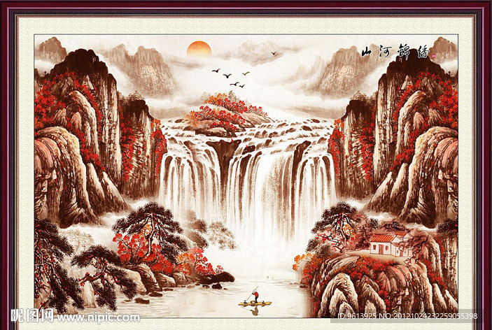 山水秋色