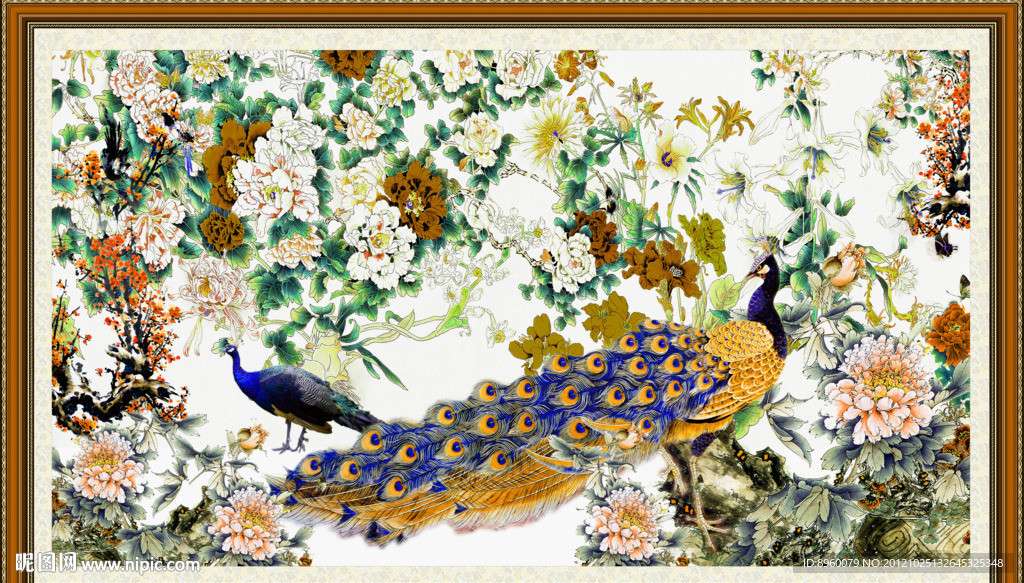 花鸟图 花开富贵