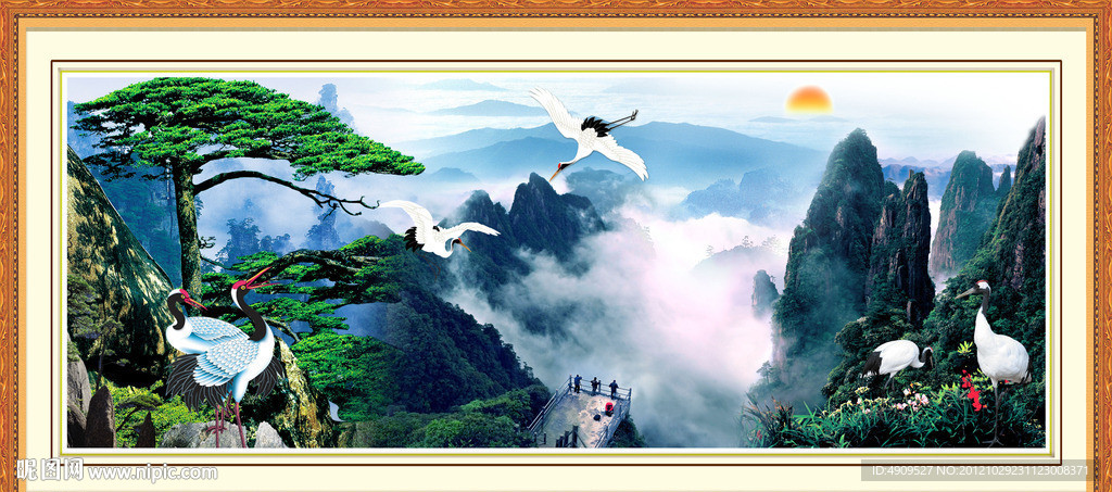 黄山迎客松