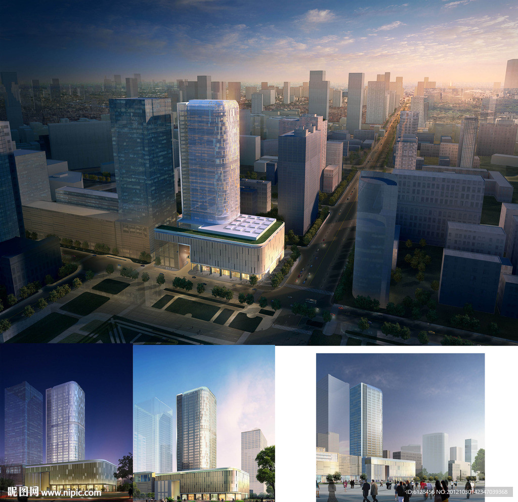 成都天府广场百扬大厦效果图