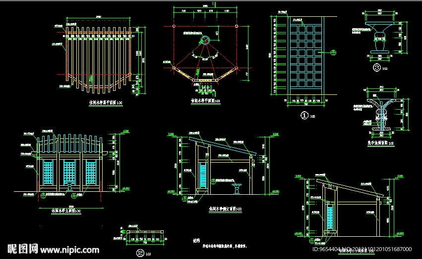 休闲造型木花架