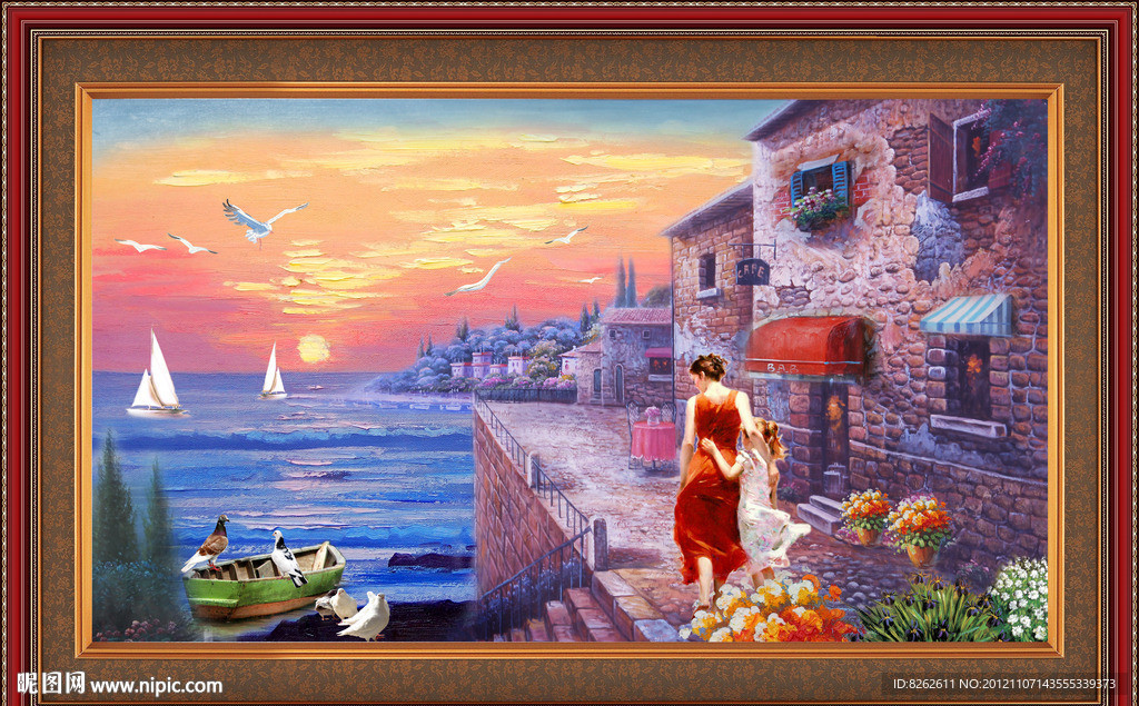 油画 地中海油画