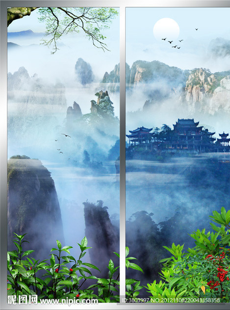 移门 风景