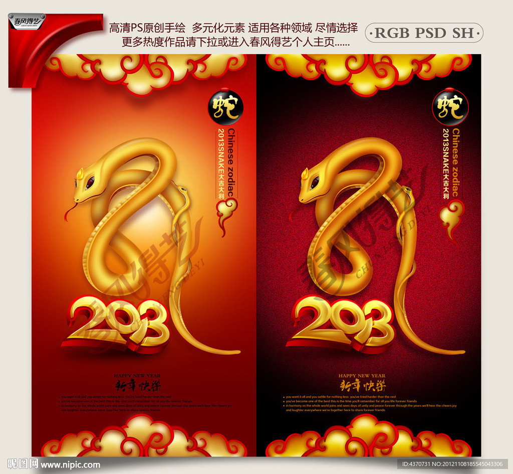 蛇年 新年 2013年