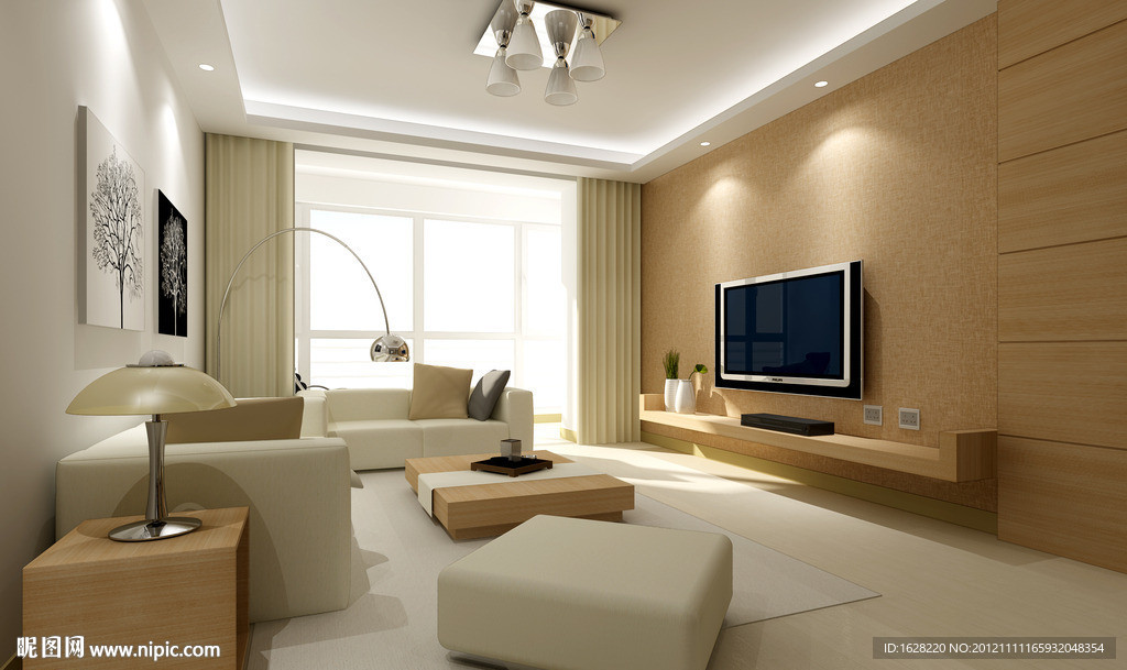 现代风格家装客厅效果图