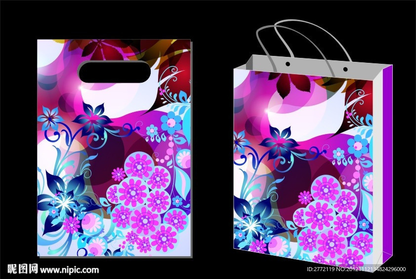 梦幻素花 手提袋