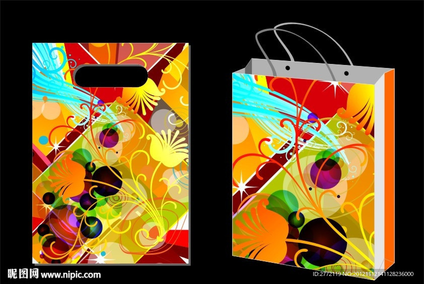 幻球汽泡沫 手提袋