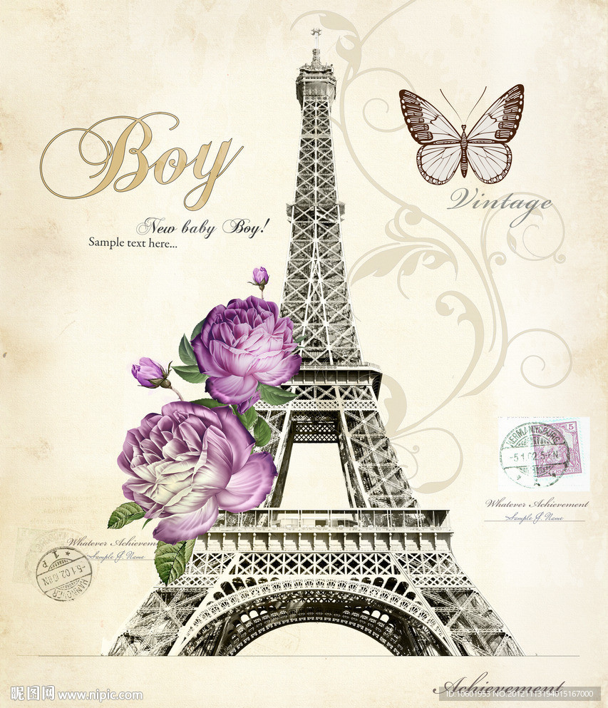 欧美油画 建筑花卉