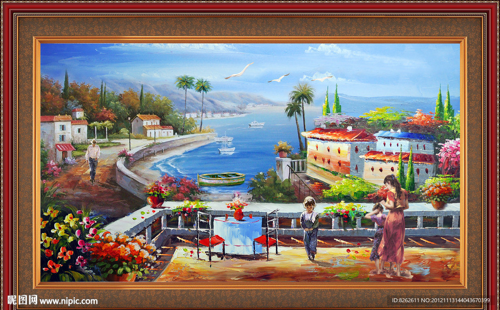 油画 地中海油画