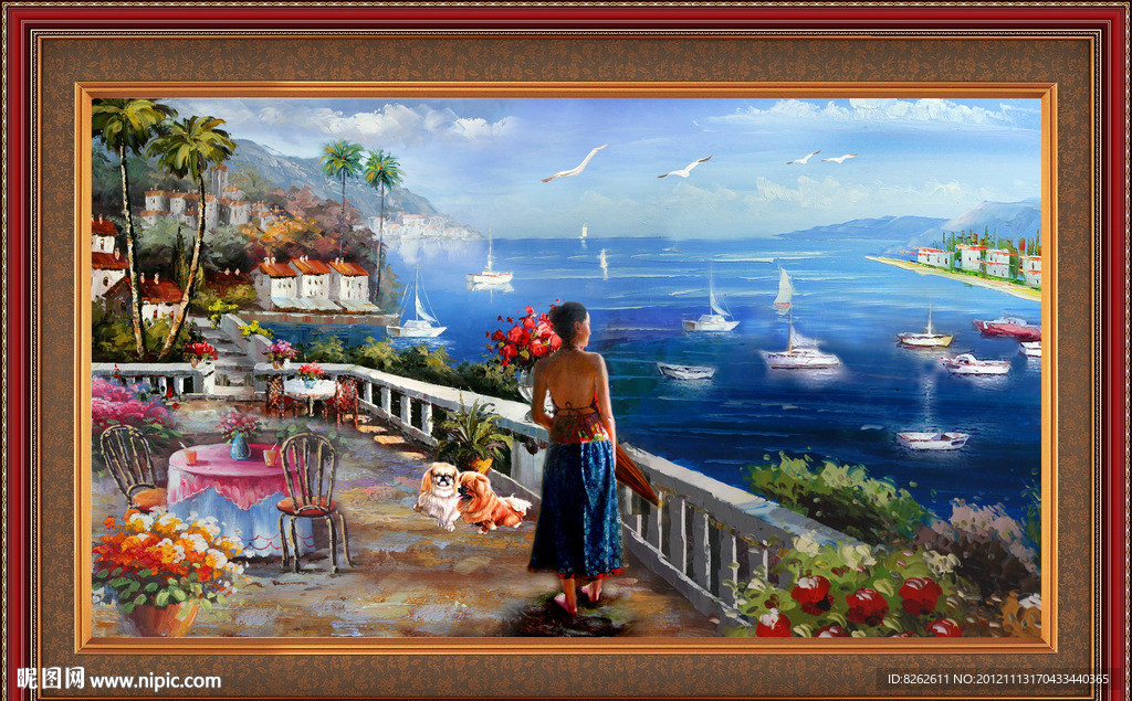 油画 地中海油画