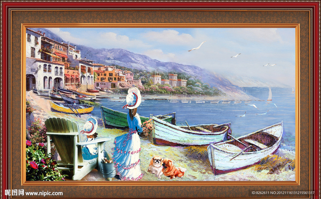 油画 地中海油画