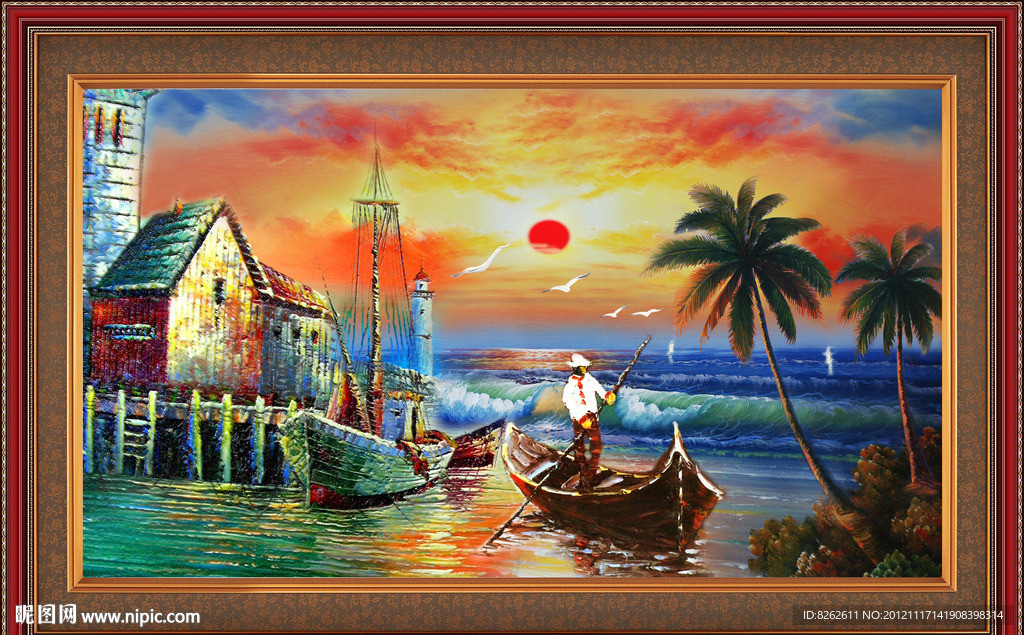 油画 地中海油画