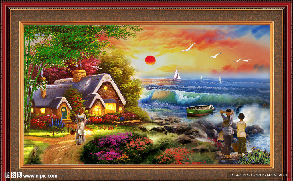 油画 地中海油画