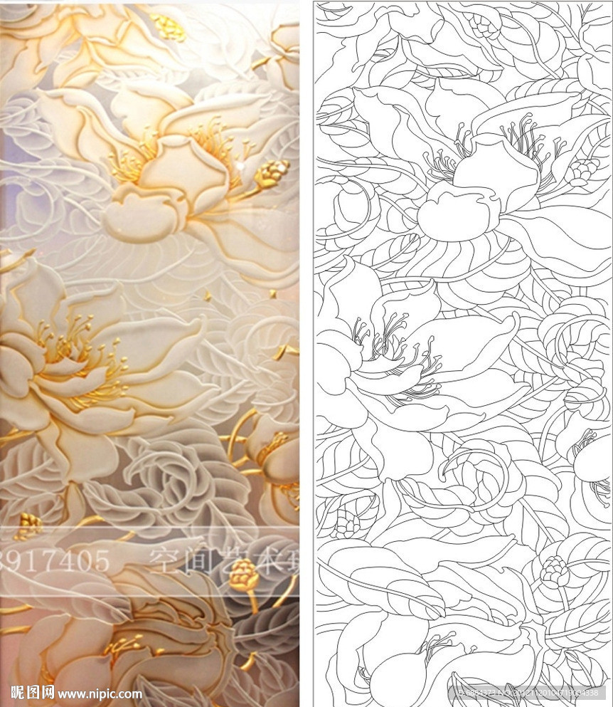 荷花 抽象 树叶