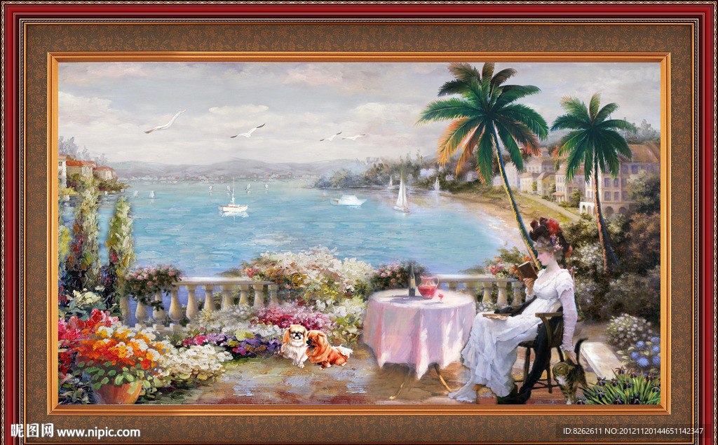 油画 地中海油画