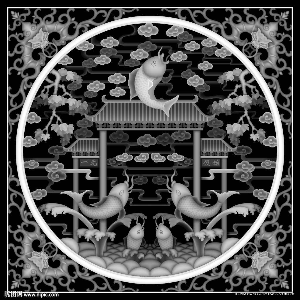 浮雕灰度图