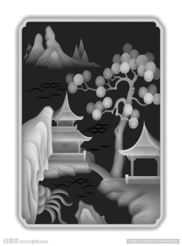 浮雕灰度图