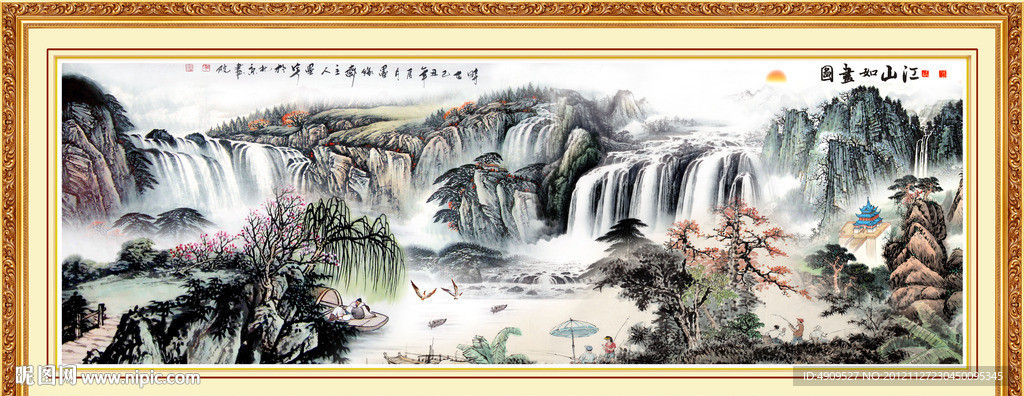 巨幅山水画