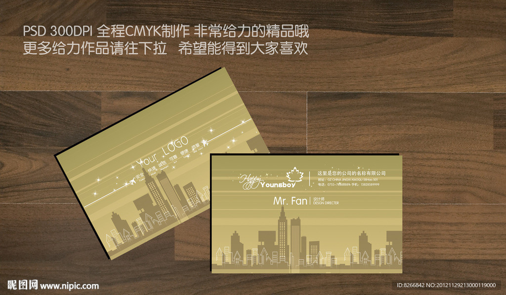 城市名片 高档名片 简约名片