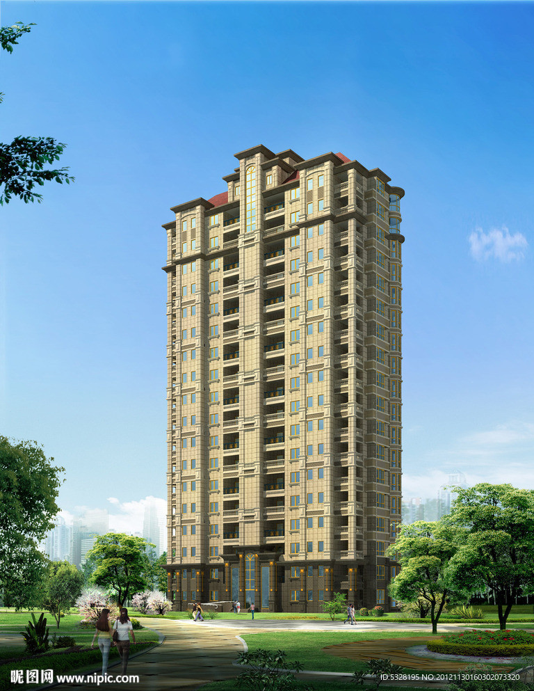 欧式高层住宅MAX加MAP