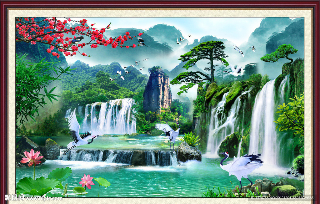 巨幅山水画