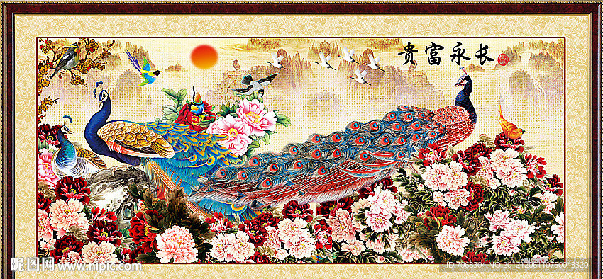 国画 花开富贵