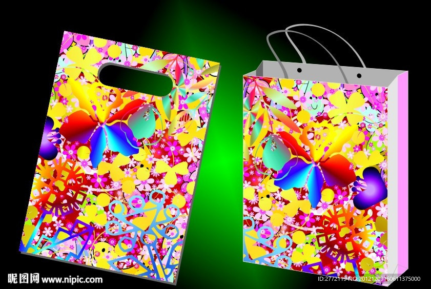 粉红花瓣 服饰袋子