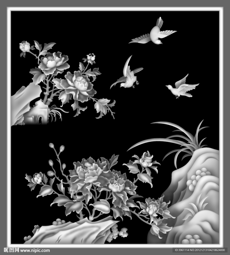 浮雕灰度图