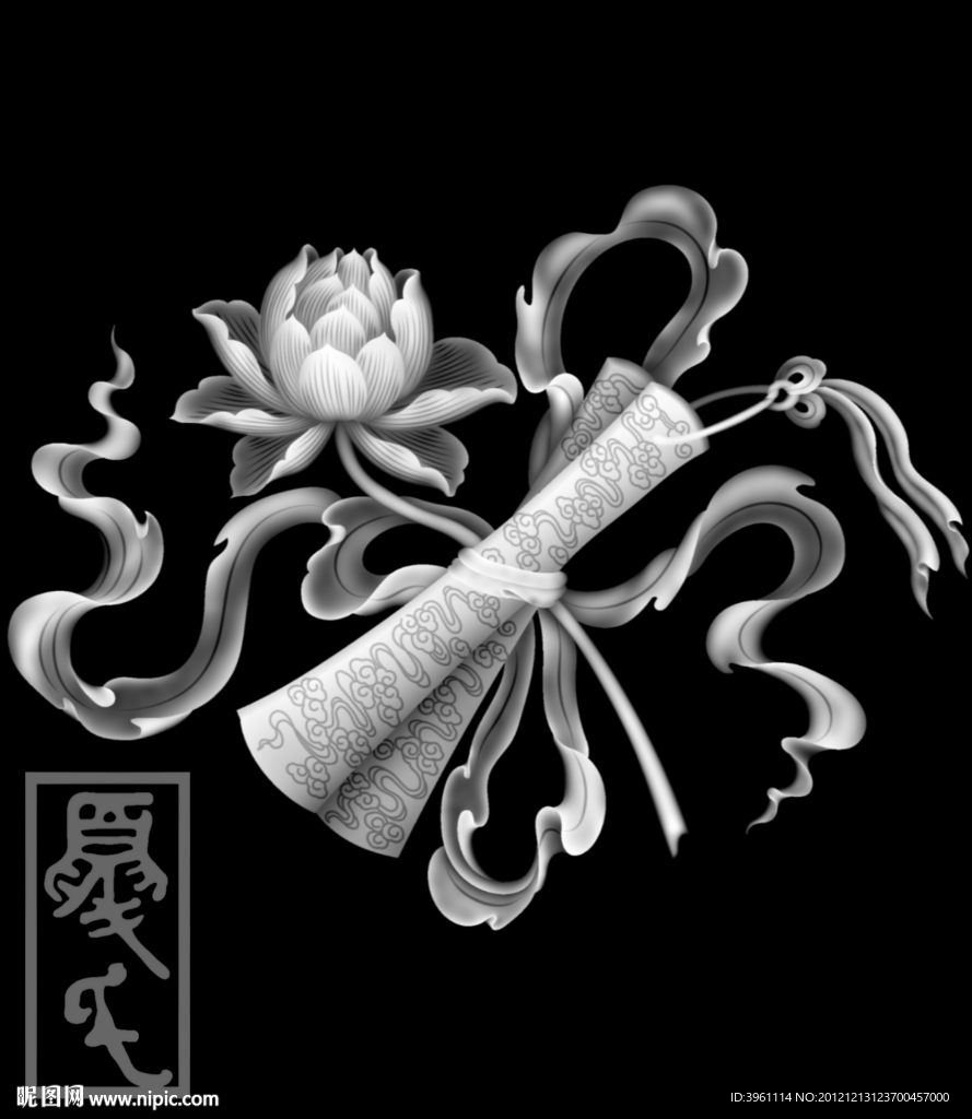 浮雕灰度图