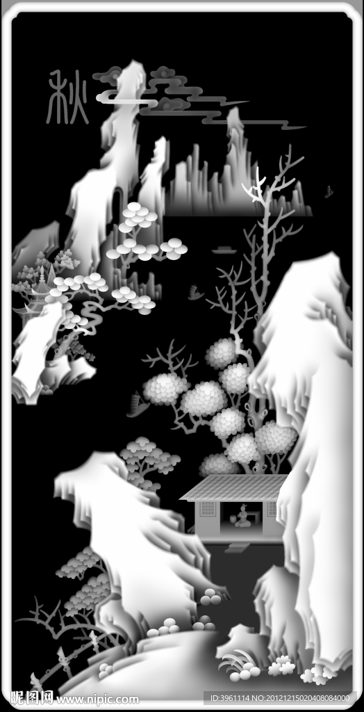 浮雕灰度图