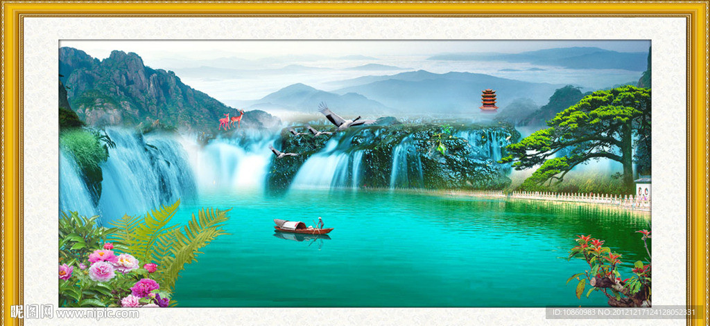 巨幅山水画
