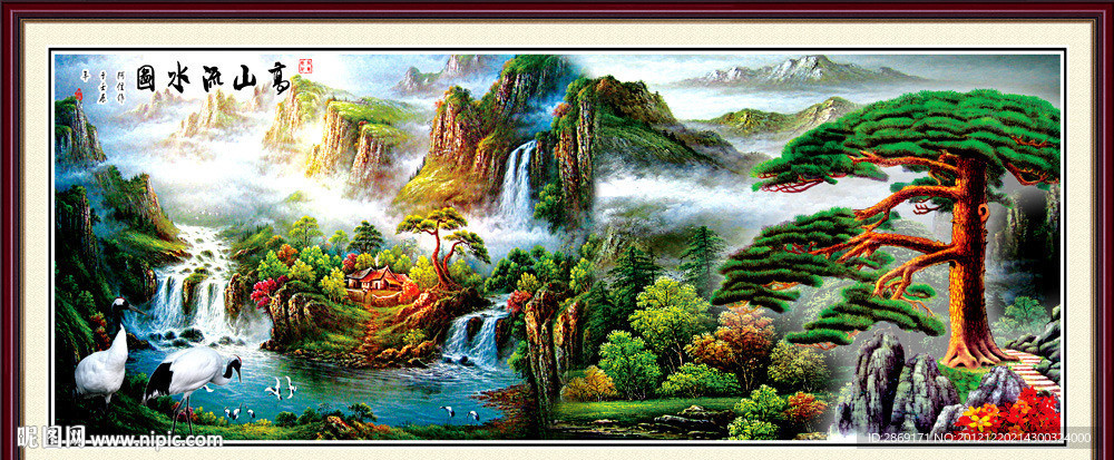 巨幅山水画