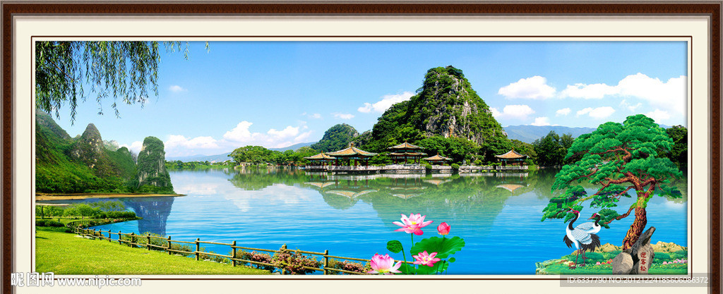 巨幅山水画