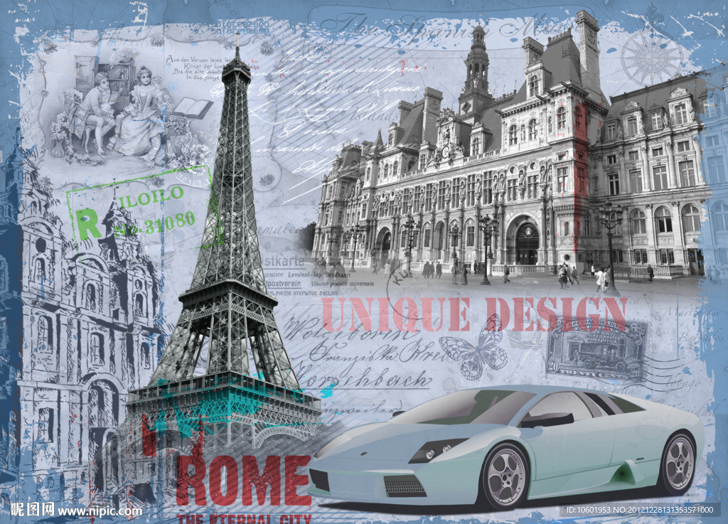 欧美油画 欧美建筑