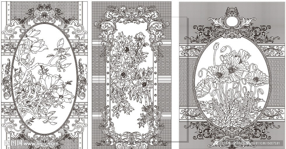 欧陆风格玻璃画