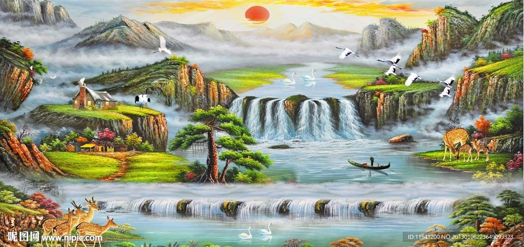 油画 聚宝盆油画