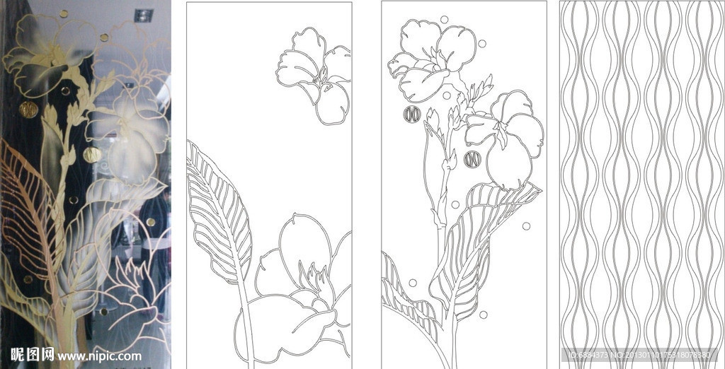 抽象花 叶子