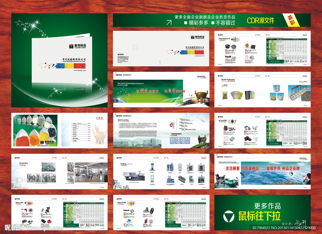 企业塑料画册