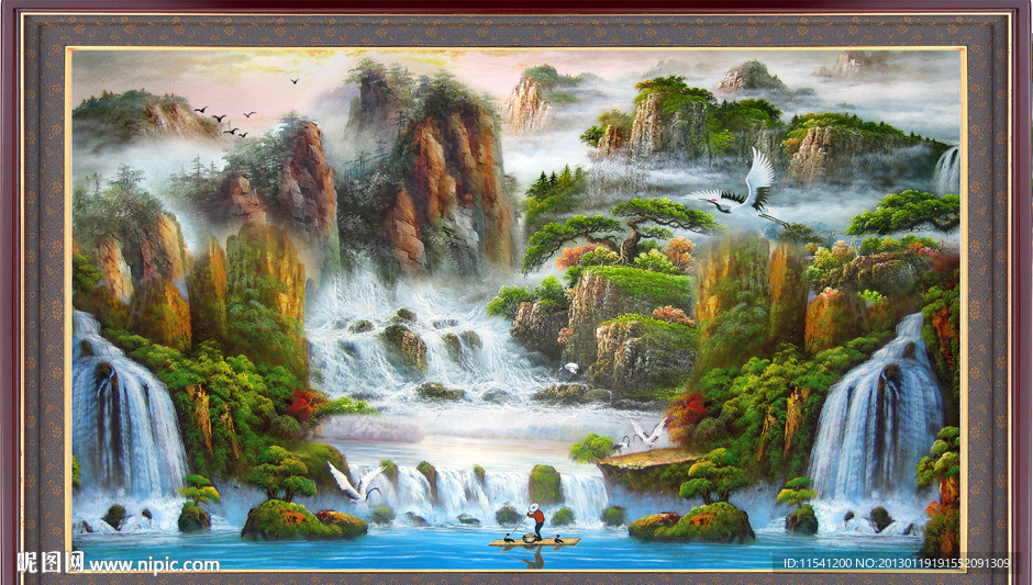 油画山水画