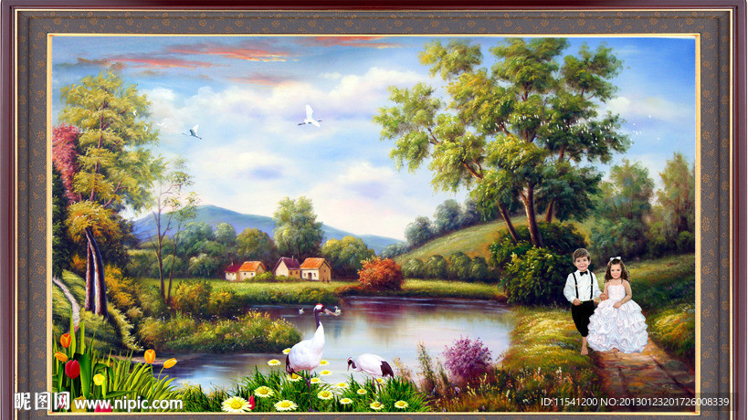 油画 乡村油画