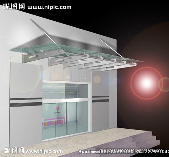 雨棚3d模型效果图