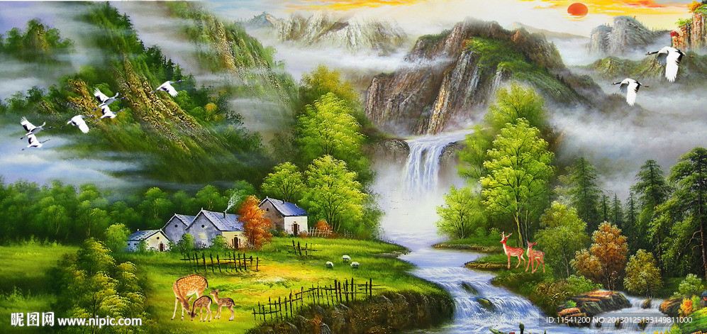 油画 巨宝盆油画